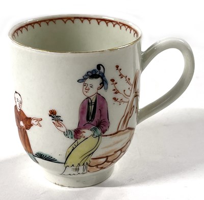 Lot 300 - 18th century Worcester porcelain coffee cup...