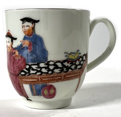 Lot 302 - Worcester porcelain coffee cup, circa 1770