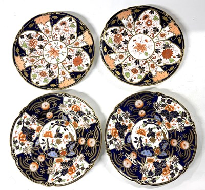 Lot 312 - Group of four Royal Crown Derby plates with...