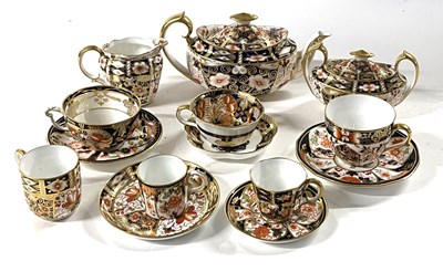 Lot 322 - Royal Crown Derby tea pot, sucrier milk jug...