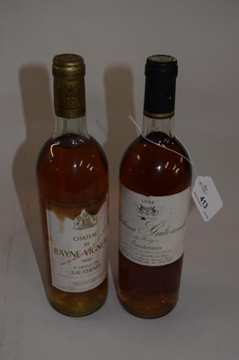 Lot 413 - Sauternes: 1980 Chateau Rayne Vigneau,...