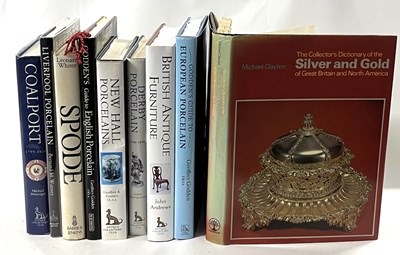 Lot 326 - Collection of antiques ceramic reference books,...