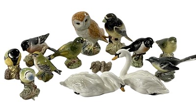 Lot 328 - Box containing qty of Beswick small bird...