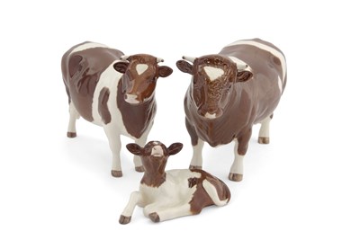Lot 16 - Beswick Red Friesian Cattle for Beswick...