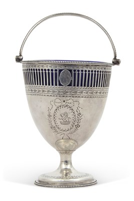 Lot 254 - A George III silver sugar basket of circular...