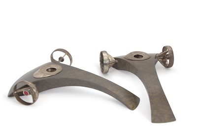 Lot 273 - A pair of futuristic candle cars by James...