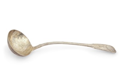 Lot 277 - A late Victorian silver fiddle, thread and...