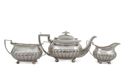 Lot 312 - A George III Scottish silver tea service of...