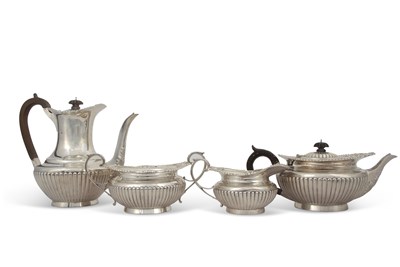 Lot 309 - A fine late Victorian four piece silver tea...