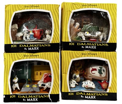 Lot 330 - Four boxed 101 Dalmations hand-painted models...