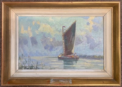 Lot 6 - Roy Hodds (1933-1987), Wherry Albion, oil on...