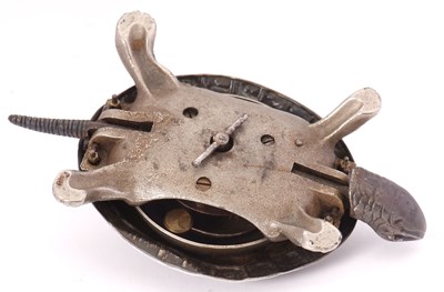 Lot 291 - A George V silver and steel "Tortoise" table...