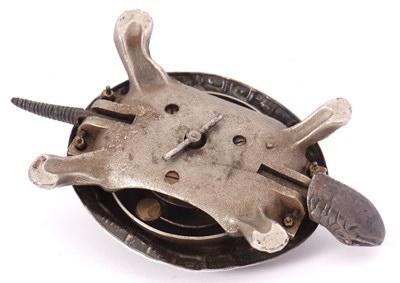 Lot 291 - A George V silver and steel "Tortoise" table...