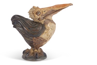 Lot 90 - A Burslem pottery grotesque bird sculpture...