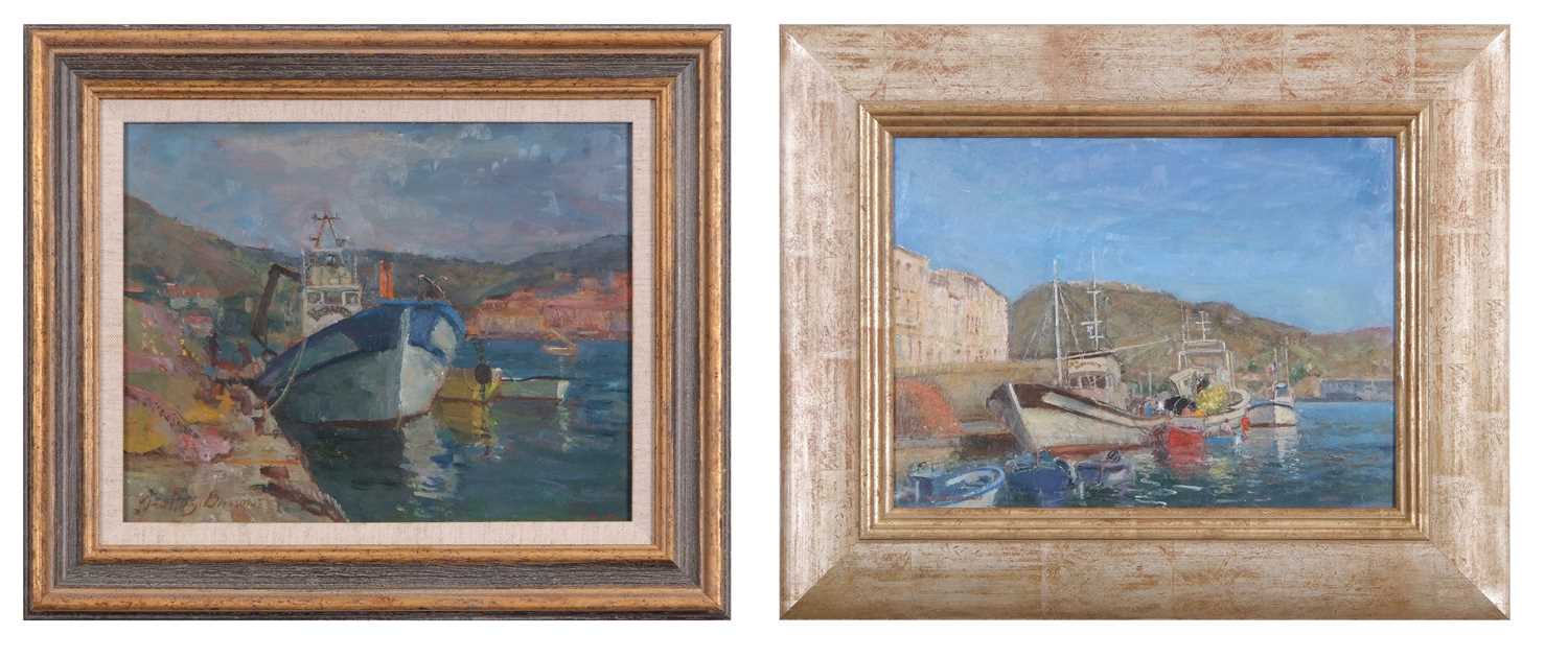 Lot 594 - Geoffrey Burrows (1934-2023) "Fishing boats...