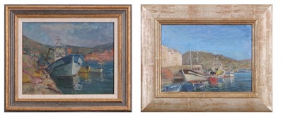 Lot 594 - Geoffrey Burrows (1934-2023) "Fishing boats...