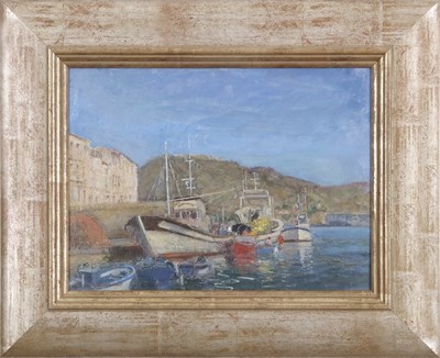 Lot 594 - Geoffrey Burrows (1934-2023) "Fishing boats...
