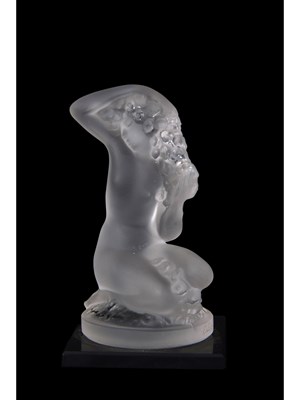 Lot 15 - Small Lalique model of a nude lady crouching...