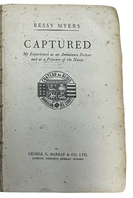 Lot 16 - BESSY MYERS: CAPTURED - MY EXPERIENCES AS AN...