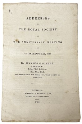 Lot 889 - MICHAEL FARADAY. Addresses to the Royal...