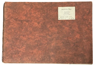 Lot 802 - 1950s SKETCHBOOK ORIGINAL ADVERTISING DESIGNS....