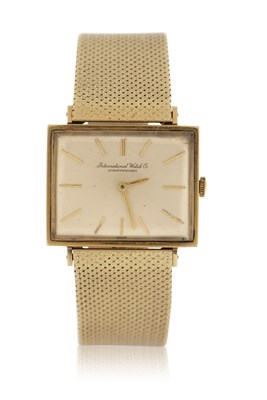 Lot 363 - A high grade yellow metal IWC gents wristwatch,...