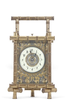 Lot 328 - A four glass striking carriage clock adorned...