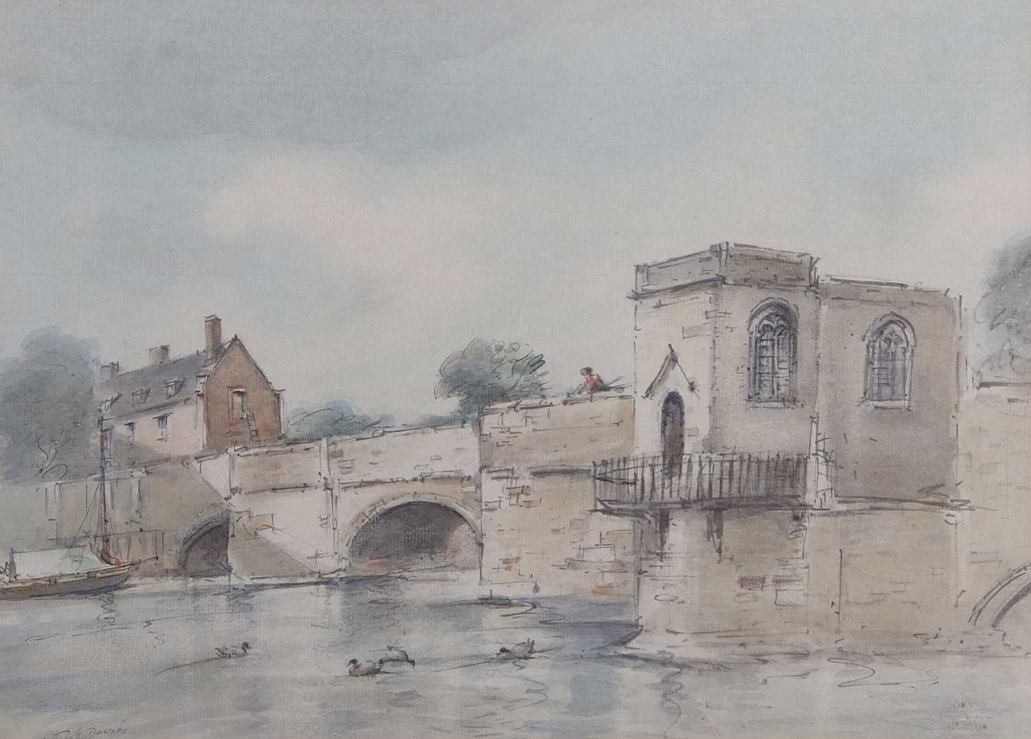 Lot 583 - Arthur E.Davies (1893-1989), "The Ouse at...
