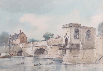 Lot 583 - Arthur E.Davies (1893-1989), "The Ouse at...
