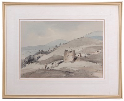 Lot 582 - Arthur E. Davies (1893-1989), Rural landscape...