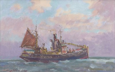 Lot 553 - Roy Hodds (1931-1987), "Drifter YH105", oil on...