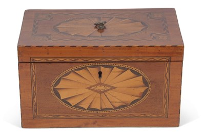 Lot 77 - A 19th Century Georgian style inlaid wooden...