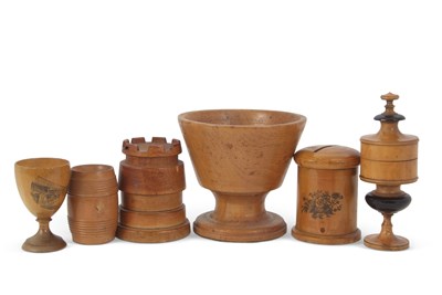Lot 82 - A collection of Treen items 18th/19th Century...