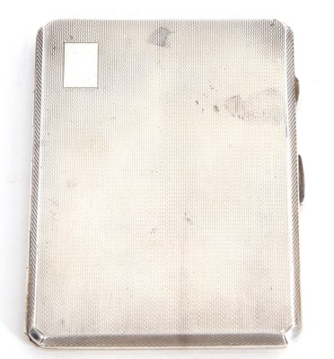 Lot 1 - A George VI silver cigarette case of...