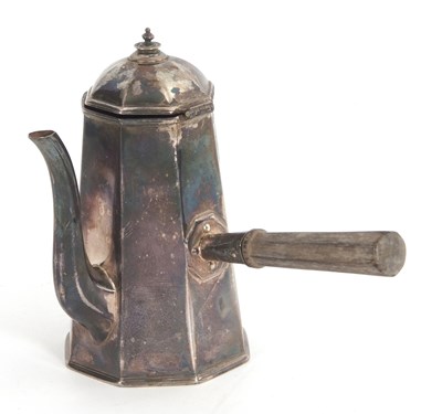 Lot 4 - A late Victorian silver coffee or chocolate...