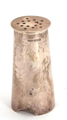 Lot 5 - A George VI silver sifter/dredger of plain...