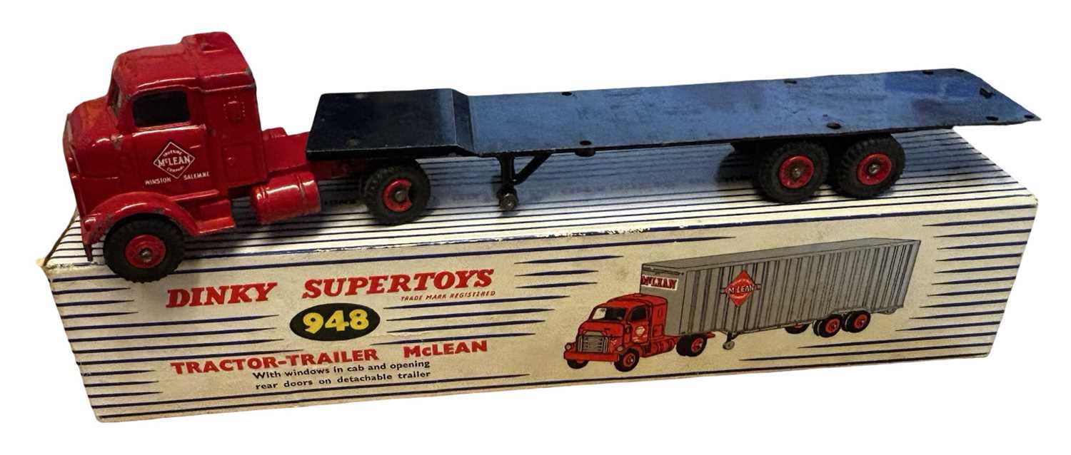 Lot 37 - A boxed Dinky 948 tractor-Trailer McLean...