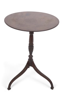 Lot 403 - A Georgian mahogany wine table, the circular...