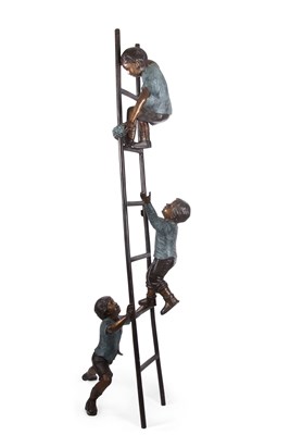 Lot 471 - A large contemporary bronzed metal model of...