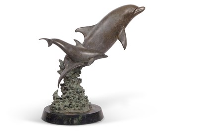 Lot 373 - A contemporary hollow bronze model of a...