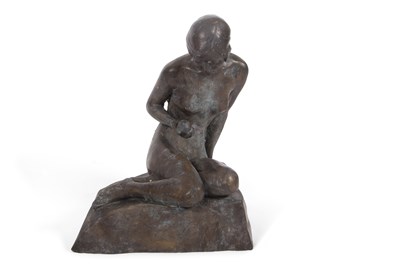Lot 376 - A 20th Century hollow bronzed metal model of...