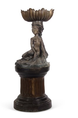 Lot 377 - A large 20th Century bronzed metal water...