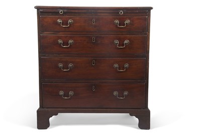Lot 480 - A George III mahogany chest of drawers with...