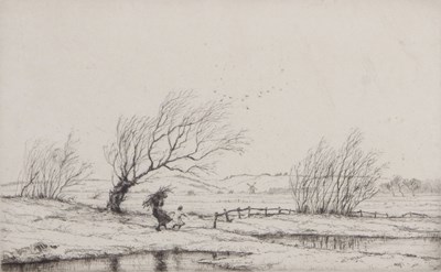 Lot 543 - Martin Hardie (1875-1952), Windswept landscape...