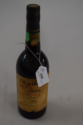Lot 436 - Graham's Late Bottled Vintage 1978 Port, one...