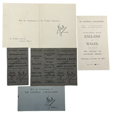 Lot 272 - 1929 Complimentary International ticket and...
