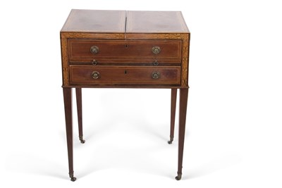 Lot 418 - A George III mahogany dressing table with...