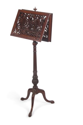 Lot 410 - A 19th Century mahogany double sided music...