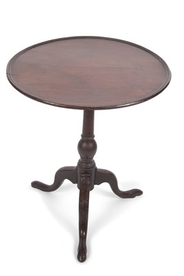 Lot 408 - An 18th Century mahogany tilt top wine table,...