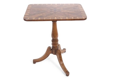 Lot 385 - An 18th Century and later tilt top wine table,...